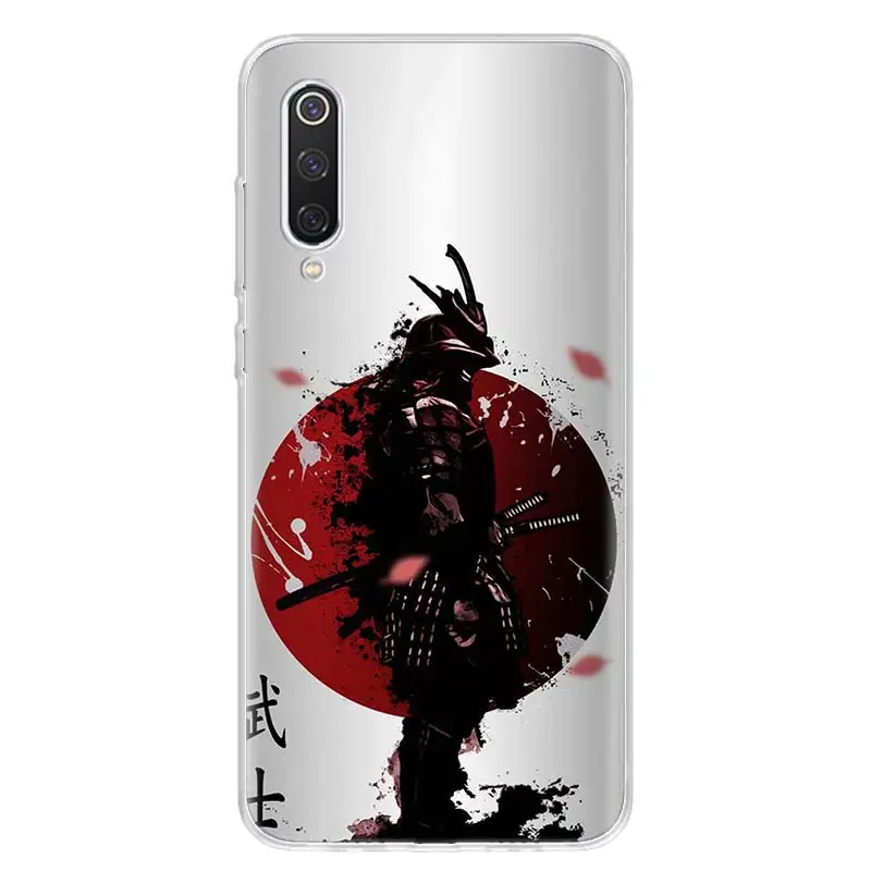 Japanese samurai oni mask Soft Phone Case for Xiaomi Redmi Note 13 12S 12 11S 11 11T 11E 10S 10 Pro Plus 9S 9 8T 8 7 Cover Coque