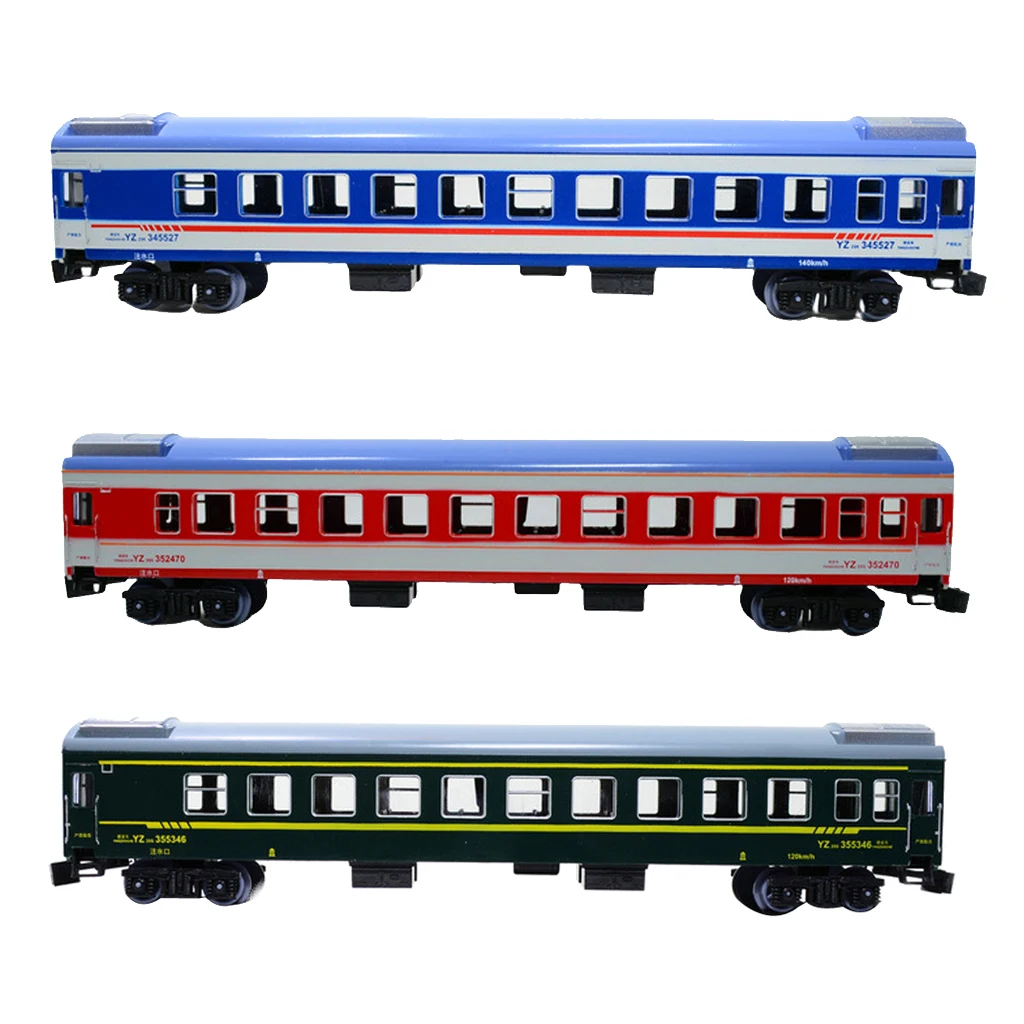 1:87 HO Scale Model Train Toy Passenger Car Locomotive Diesel Toy Gifts Kids