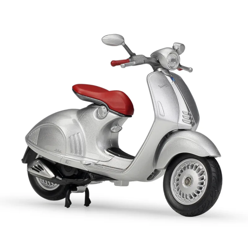 WELLY 1:18 Piaggio Vespa 2014 946 Static Die Cast Vehicles Collectible Hobbies Motorcycle Model Toys Roman Holiday Collecting