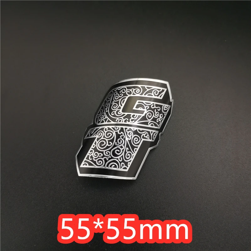 GT vintage classic Bike Head Badge Aluminum Decals Stickers For MTB BMX Folding Bicycle Frame Cycling Accessories emblem