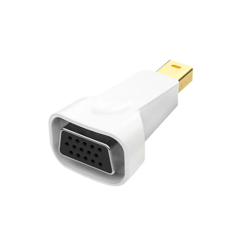 미니 DisplayPort-VGA 어댑터 변환기 미니 디스플레이 포트 남성 DP-VGA 여성 HD TV 케이블 어댑터 PC TV 용 비디오 오디오