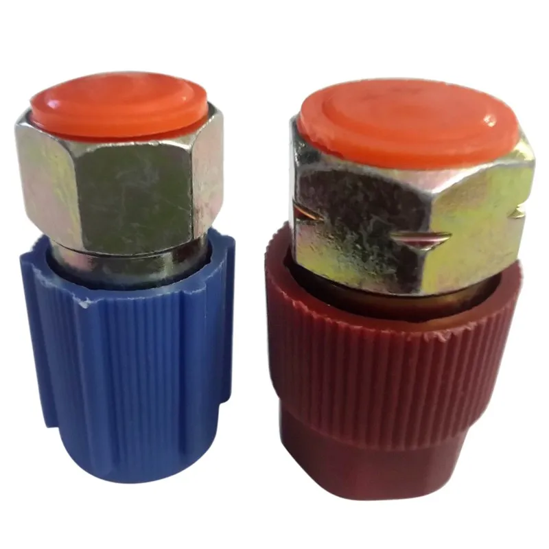 Retrofit 7/16 to 3/8 Conversion Adapter R12 to R134a High/Low AC Fitting