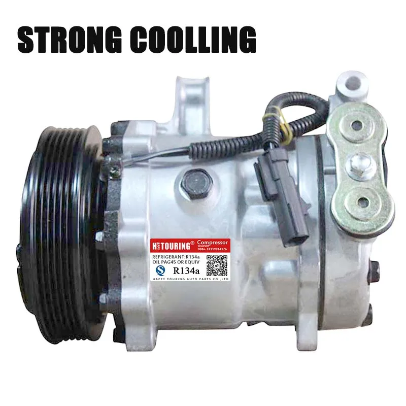 SD7H15 AC A/C Compressor for 2002 - 2003 Dodge Ram 1500 V6 3.7L V8 4.7L 55056335AA 55057333AA 55057334AA RL057334AA 55055517AC