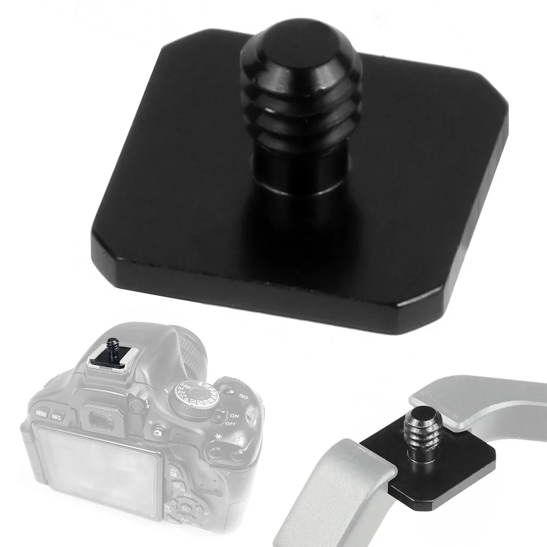 Parafuso sextavado para câmera, acessório de 3/8 "fêmea para 3/8" macho 1/4 "parafuso de metal, adaptador para dslr, tripé, montagem de luz