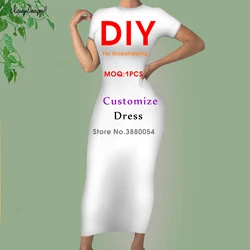 Noisydesigns 3D Custom Luxury Eurpoen Pattern New Trend Sexy Bodycon Dress For Women Summer 4XL Vestidos Party Dropshipping