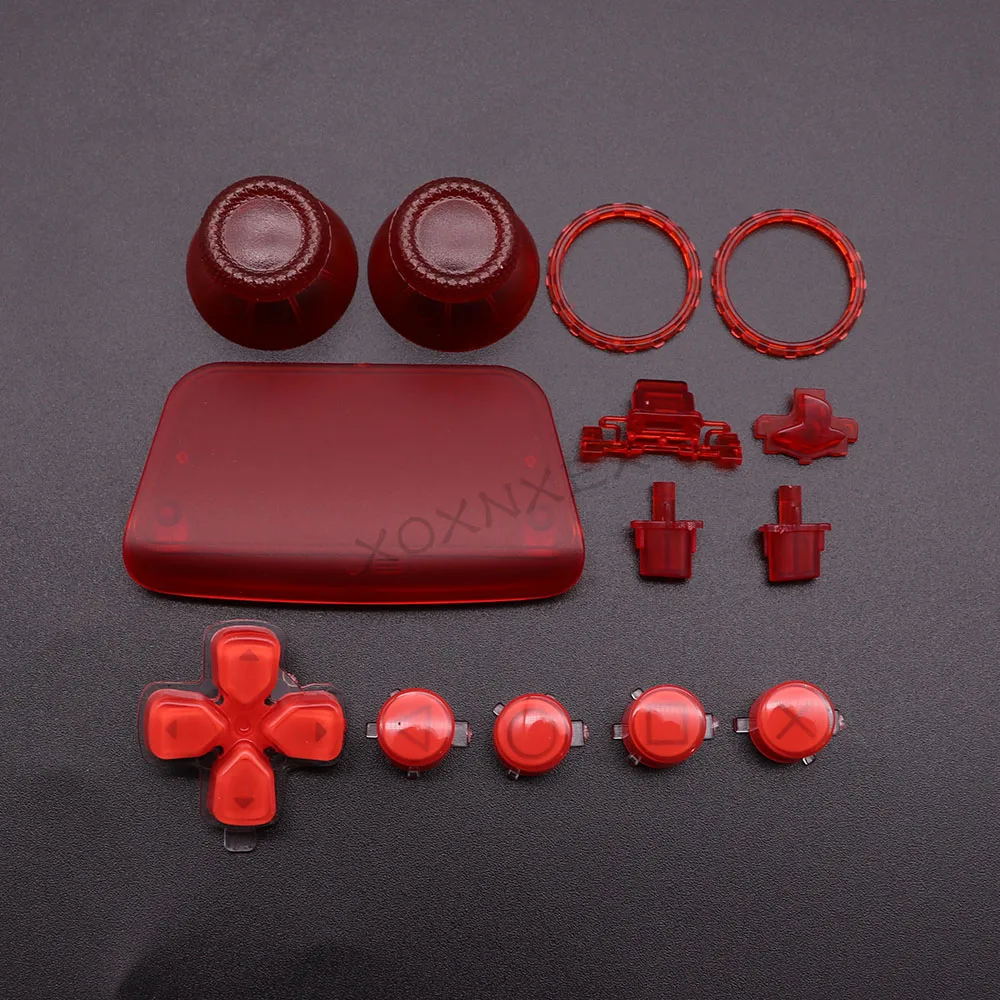 Xoxnxex 1セットフルボタンセット交換修理キットPS5、d-パッドR1 L1 L2 R2トリガー + abxyキーdualsenseコントローラ