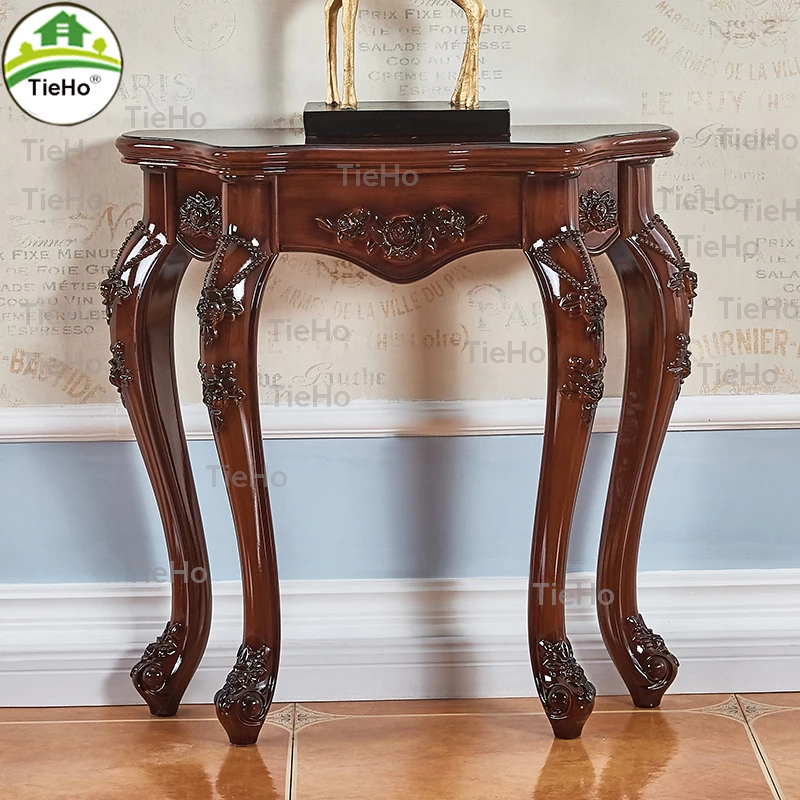 TieHo-European Porch Cabinet, Porch Table, Console Table for Living Room Hallway Ornaments Statues, Entry Table, Home Furniture