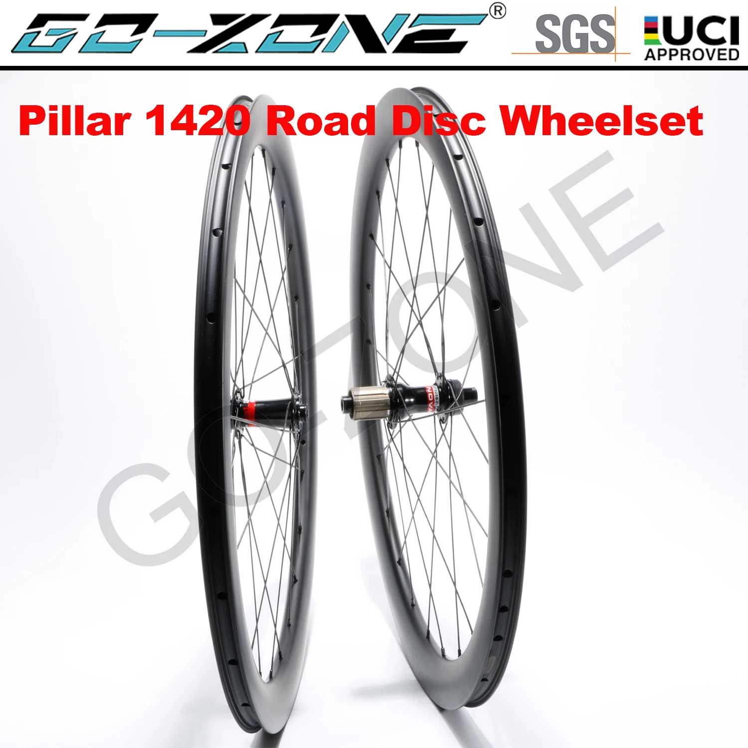 700c Clincher Tubeless Tubular Carbon Wheelset Disc Brake Novatec 791 792 Pillar 1420 UCI Approved Carbon Road Disc Brake Wheels