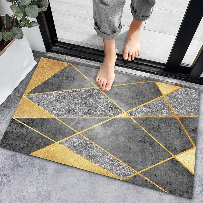 Geometric Entrance Door Mat Anti-slip Absorbent Carpet for Corridor Bath Mat Kitchen Hallway Rug Welcome Mats For Floor Mat