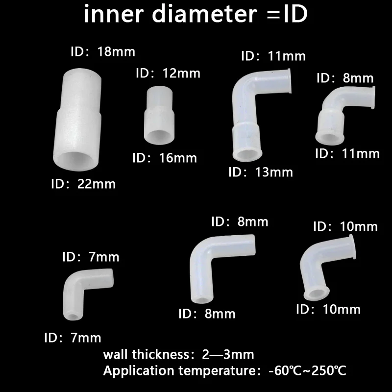 Złącze węża gumowego Miękka guma Proste złącze redukcyjne Złączki rurowe Niestandardowe złącze rurowe 1 szt