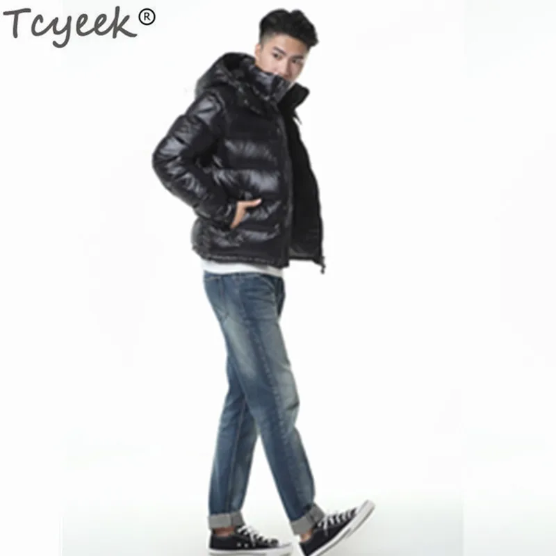 Male Thick Warm Jacket Men Coat Winter 90% White Duck Down Jackets Short Hooded Outwear LWL1155