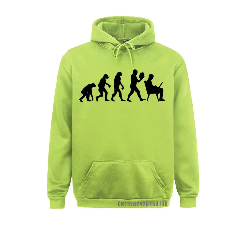 Human Evolution Computer Sweatshirt Men Male Streetwear Casual Round Collar Costume Funny Hoodie Winter Hoody Sportswear