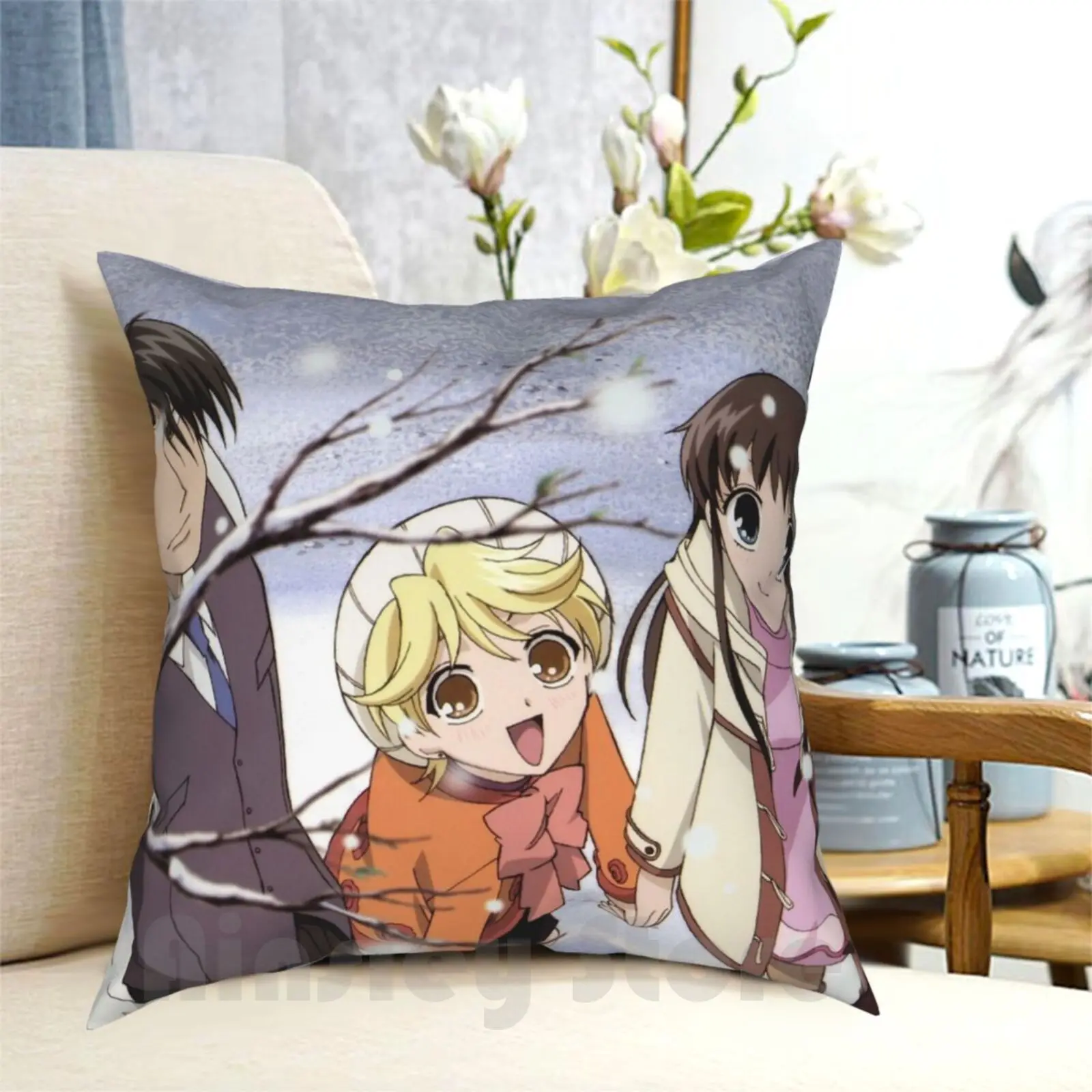 Fruits Basket Pillow Case Printed Home Soft Throw Pillow Fruits Basket Anime Shoujo Tohru Hatori Sohma Momiji Sohma Fb