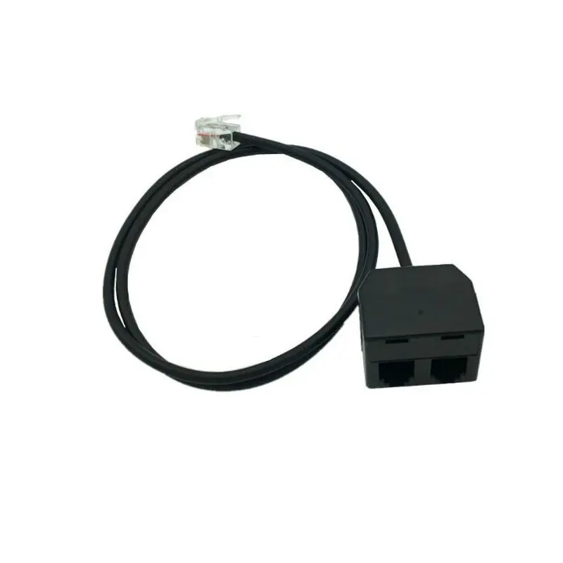 RJ9 Male Naar 2 Vrouwelijke 4P4C Connector Adapter Splitter Verlengkabel RJ9 Telefoon Verlengkabel Lijn