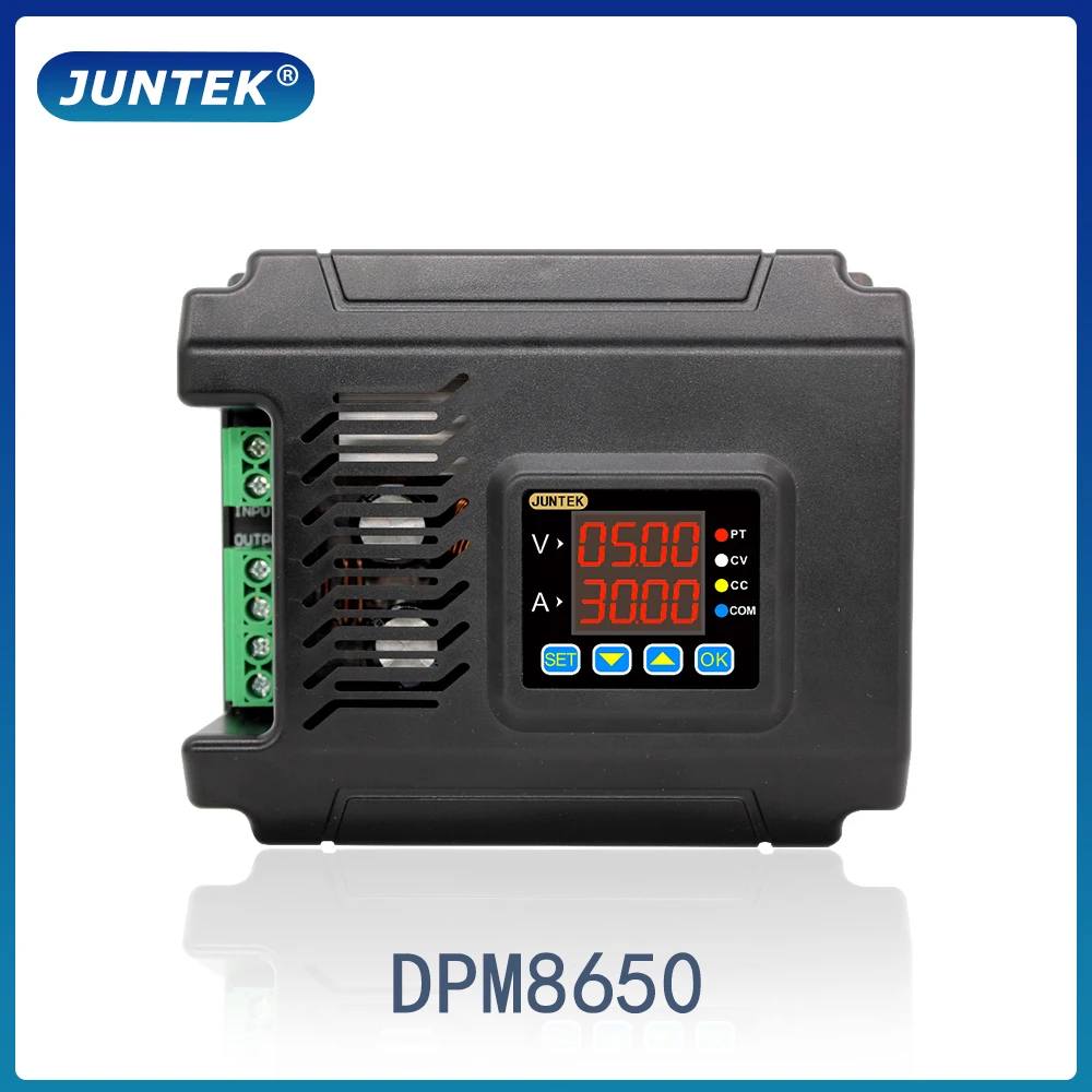 Juntek Dpm8650 60v50a Programável dc Digital Ajustável Step Down Tensão Fonte de Alimentação Buck Conversor 485 Comunicação