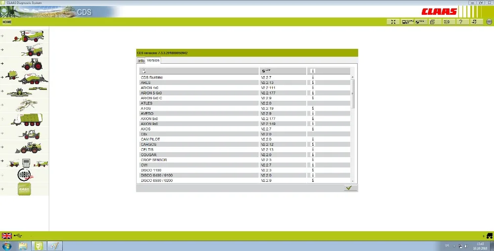 

CDS 7.5.1 (Runtime 3.5.0) [Update 2020] The Highest Level Support Protected Parameters for Claas