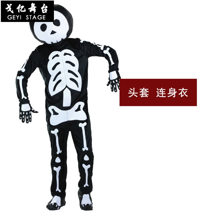 Adult Children Halloween Costume Skeleton Man Demon Devil Cosplay Parent-child Costume