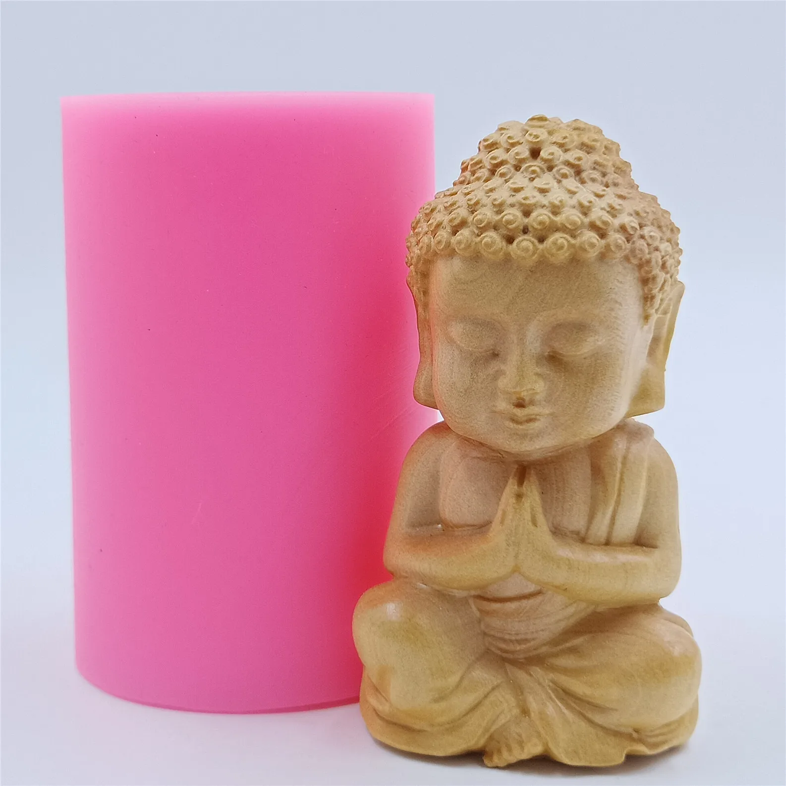 Bronze 3DBuddha Design Candle Mold for Candle Making Soap Mold Resin Mold Wax Mould  Art Craft Mould Art Decor Handmade DIY Tool