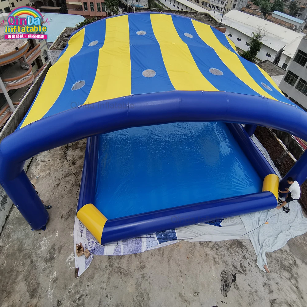 Customized Inflatable Roof Pool Cover Tent Top Quality Inflatable Swimming Pool Tent