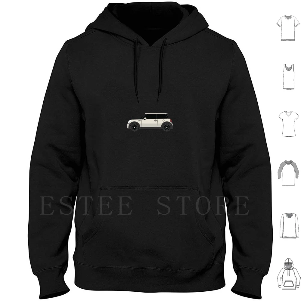 Mini Cooper Hardtop Pepper White Gen 2 Hoodies Long Sleeve Mini Cooper Mini Cooper Hardtop Coopers 2nd Generation