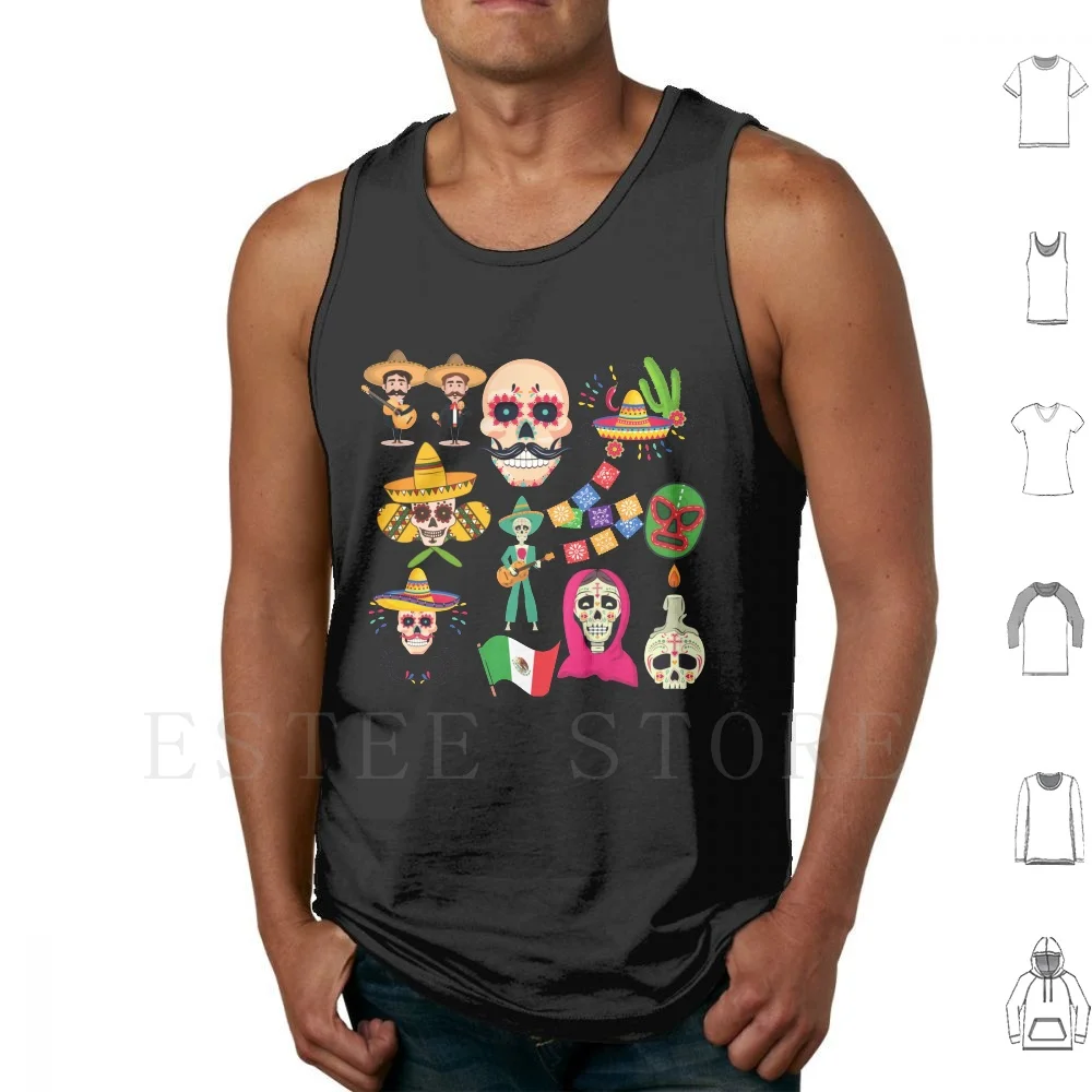 Mexico Tank Tops Vest Cotton Mexico Mexican California Latino America Hispanic Latina Vermont City Country Nature Spanish