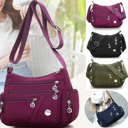 Women Oxford Waterproof Messenger Lady Crossbody Large Capacity Travel Shoulder Bag Casual Handbag High Quality Multifunction