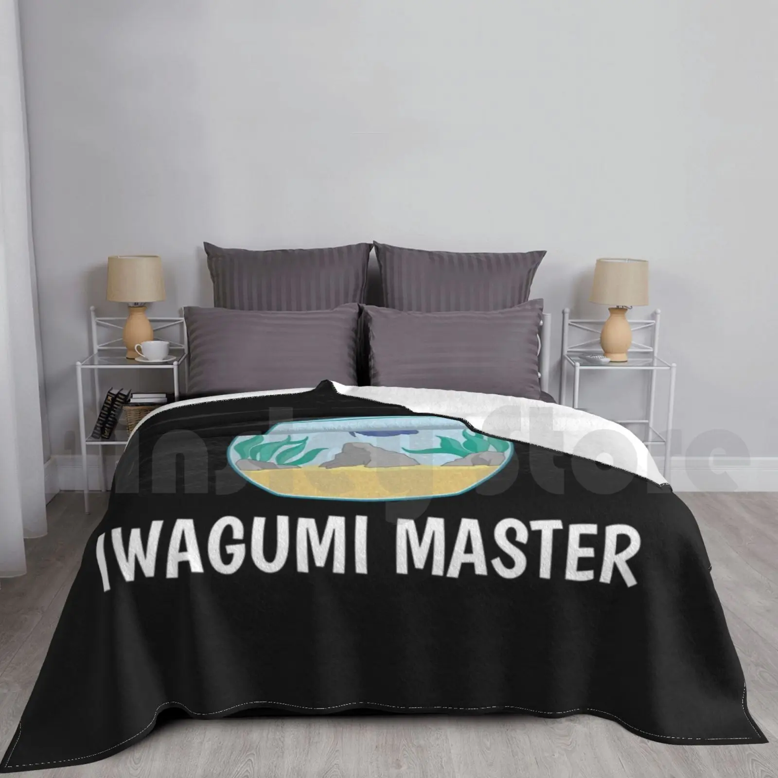 Iwagumi Master Fishkeeper Gift Funny Aquascaping Print Blanket Fashion Custom Aquarium Aquascape Aquascaping