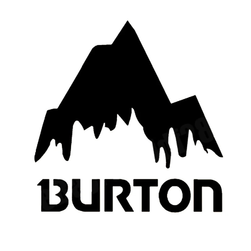 1 piece High Quality Burton Mountain Ski Snowboard Vinyl Funny Car Window Bumper Novelty JDM Drift Vinyl Sticker Decal 16cm*16cm