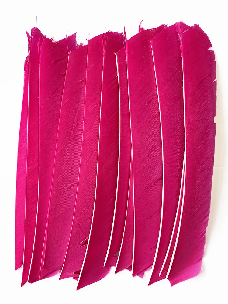 100PCS 18-25CM Volle Länge Türkei Pfeil Federn DIY Jagd Bogen Pfeil Zubehör Bogenschießen Befiederung Rechten flügel Flügel – Detail 3
