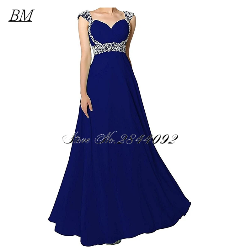 Bm nova chegada gradiente querida pescoço boné manga vintage frisado a linha vestidos de dama de honra ombre vestidos de festa