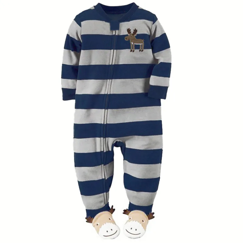 One-Piece Pajamas for Children Aged 3-10, Pajamas for Boys and Girls, Fleece One-Piece Suits, Soft and Warm