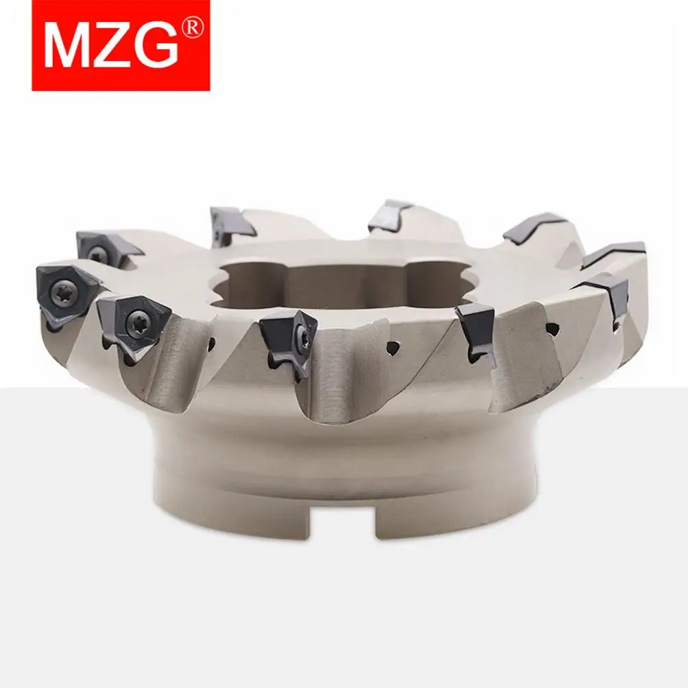 MZG MFWN 90 Degree Double-sided Hexagonal Large Cutting Depth Heavy Cutting CNC WNMU 080608 Insert Milling Cutter