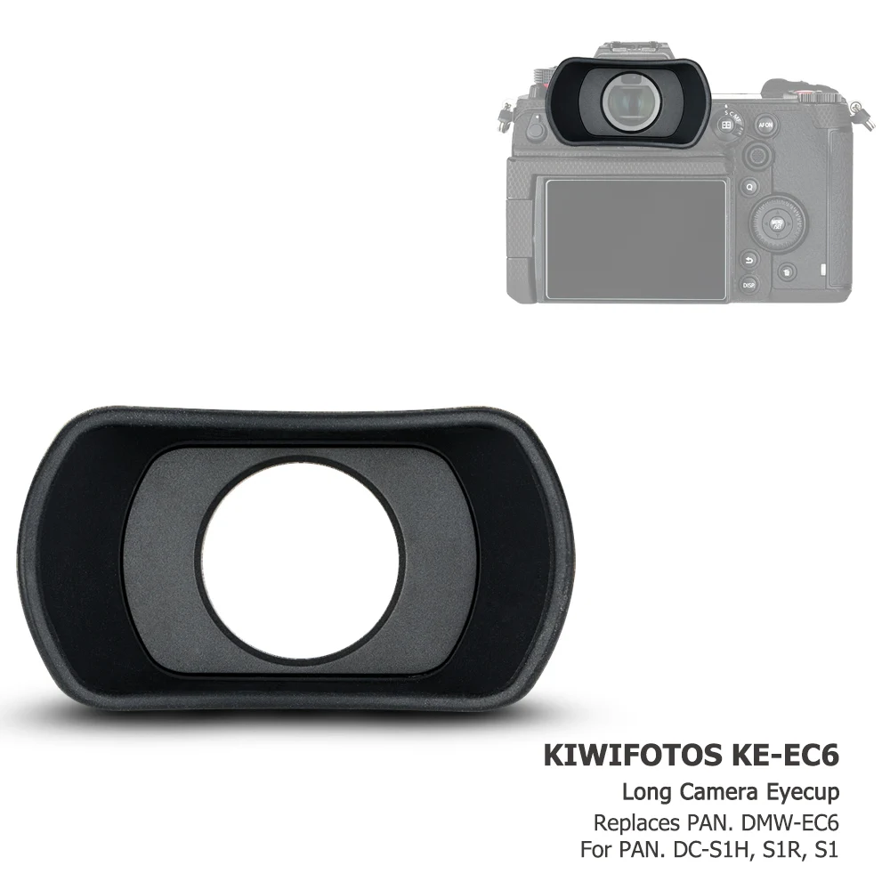 ซิลิโคนนุ่มยาวกล้อง Eyecup พิเศษสำหรับ Panasonic DC-S1H S1R S1แทนที่ Panasonic DMW-EC6ช่องมองภาพ Protector