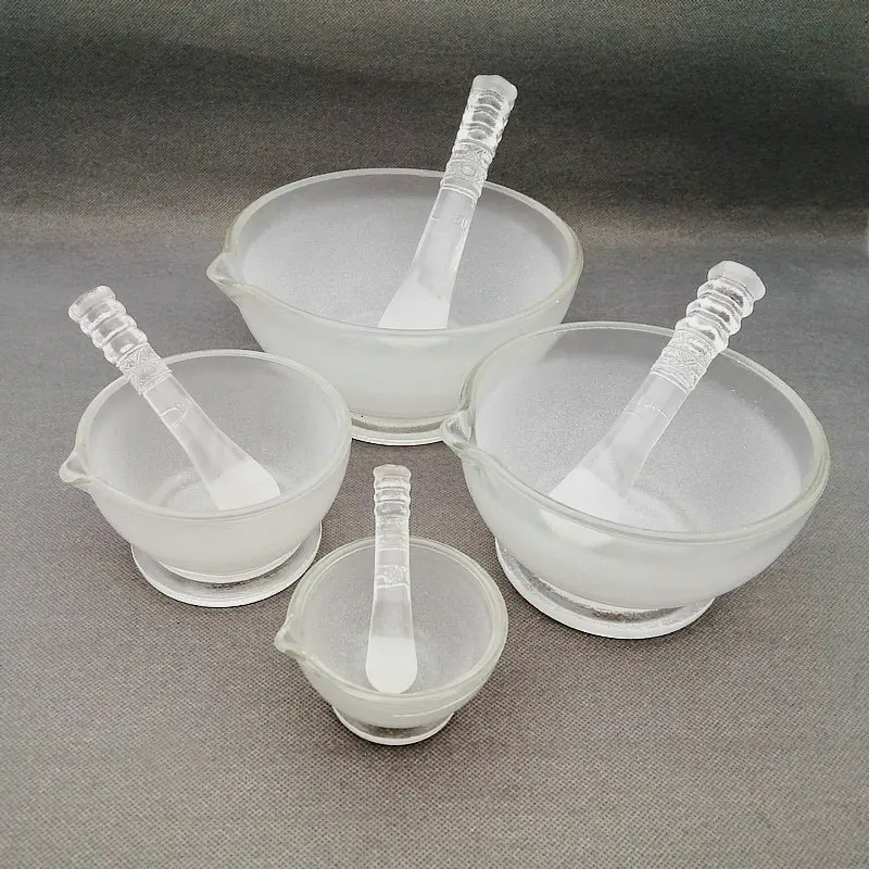 1pcs Diameter 60mm to 150mm Solid Glass Pestle and Mortars Bowl Set Grinding Mill Tool used in filtration experiments