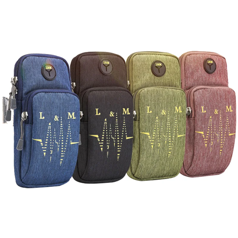 Universal Sport Phone Holder for Doogee S98 Storage Wallet Arm case for Emporia SMART.2 waterproof oxford cloth