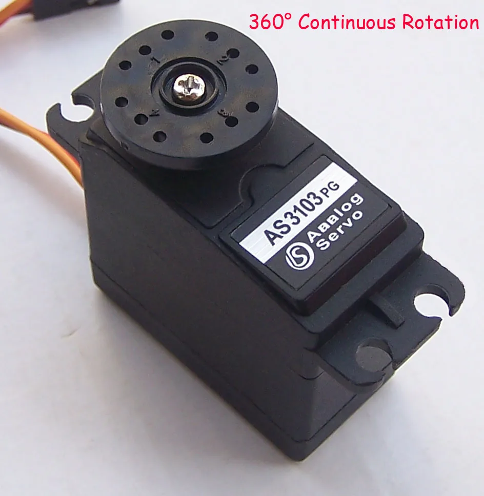 2X 360 servos 360 degree Continuous  Rotation Servo DC Gear Motor Smart Car Robot 5.5kg/cm DC 4.8