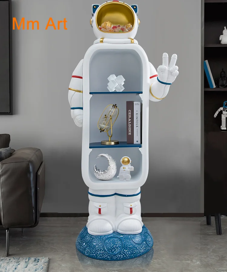 Creative Astronaut Multi-Functional Shelf Floor Modern Minimalist Ornament