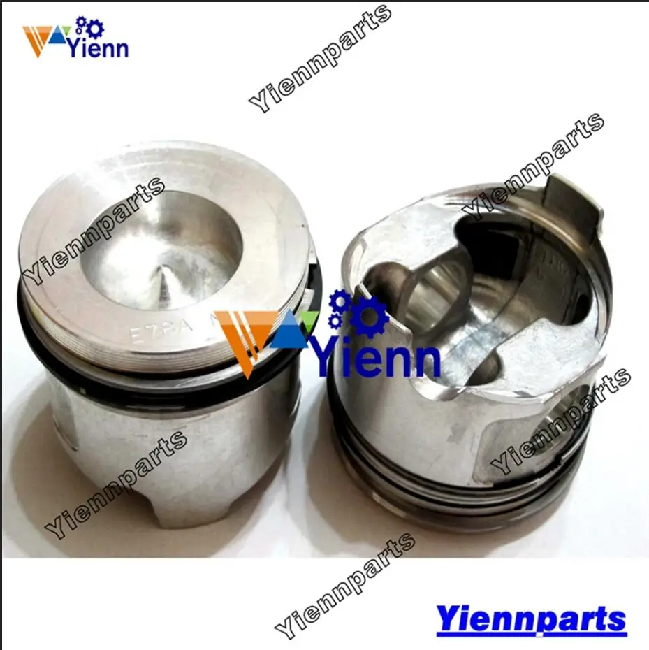 For Yanmar  4TNB78 Piston Kit With Pin clips Engine Excavator Loader Truck Tractor Repair Parts