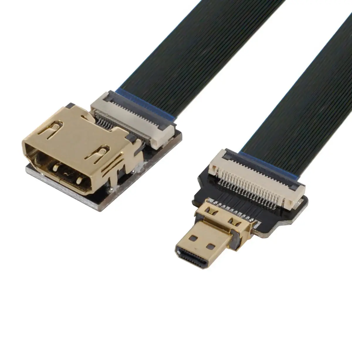 

Chenyang Micro HDTV Male to CYFPV HDTV Female Extension FPC Flat Cable 1080P for FPV HDTV Aerial