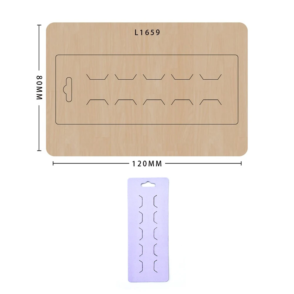 

Wood Mold DIY Craft Accessories, Paper Hairpin Card, Blank Die-Cutting Tag, Suitable for Big Shot Machines