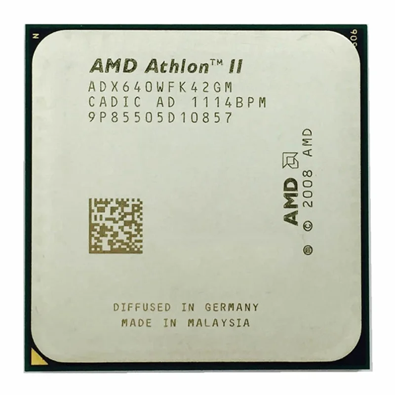 

Процессор AMD Athlon II X4 640, 3,0 ГГц, 95 Вт, разъем AM3, четырехъядерный процессор для настольного компьютера ADX640WFK42GM