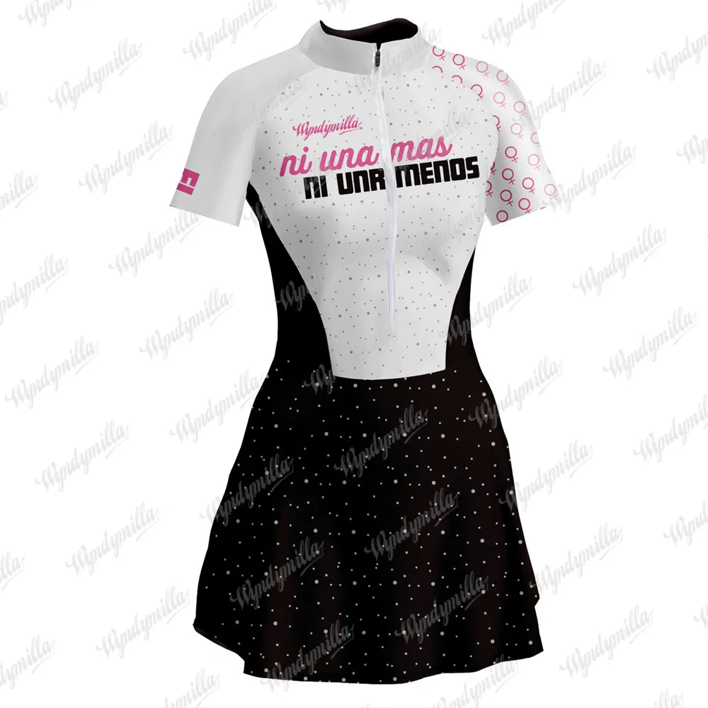 wyndymilla Cycling Jersey Skirt Female Triathlon Skinsuit Short Skirt Ciclismo Bicycle Fitness Run Sexy Casual Mini little Dress