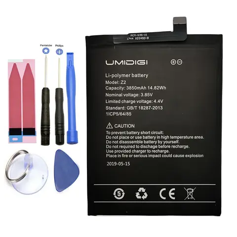 ISUNOO 3850mAh Battery For UMI Umidigi Z2 Battery For UMI Umidigi Z 2 With Tools