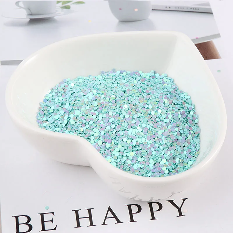 10g/Lot Ultrathin 1-3mm Dot Shape Sequins Nail Art Glitters Mini Paillettes Eo-Friendly PET Sequin Nails Decoration Material