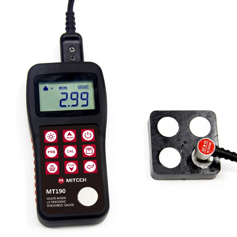 Portable MT190 PE EE two Measurement Ultrasonic Thickness Gauge