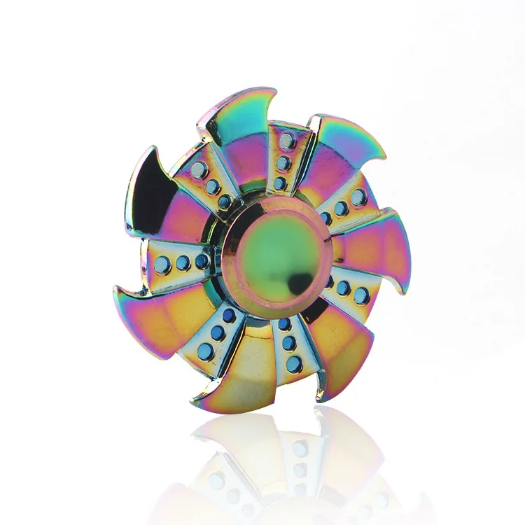 Rainbow Metal Finger Spinner R118 Bearing Spinner Toy Adult  Children Relieve Stress ADHD EDC killings Time Fidget Spinner Toys