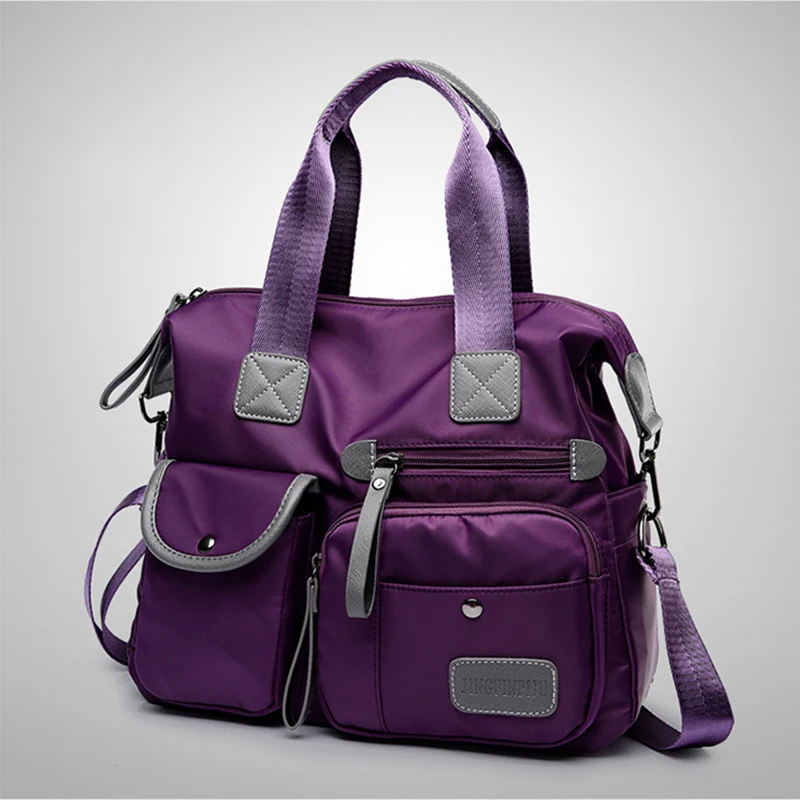 Nylonowa torebka damska Torba na ramię o dużej pojemności Wodoodporne torby listonoszki Casual Lady Crossbody Torba Wielofunkcyjne torby na zakupy