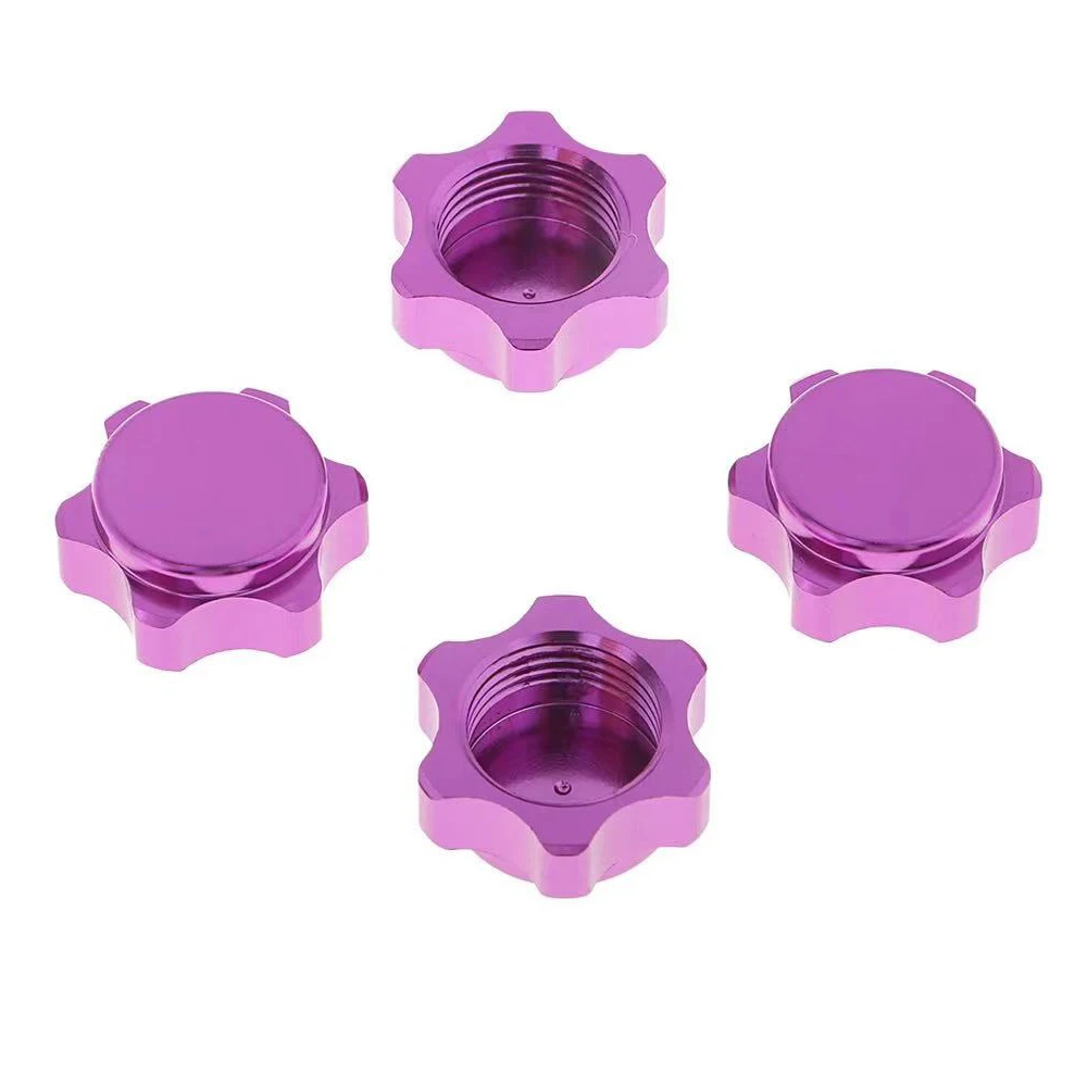 4pcs 17MM Wheel Hub Hex Nut Fine Anti-dust Cover for 1/8 RC Hobby Car Buggy Truck Hop-Up Parts HSP Axial HPI Traxxas Himoto