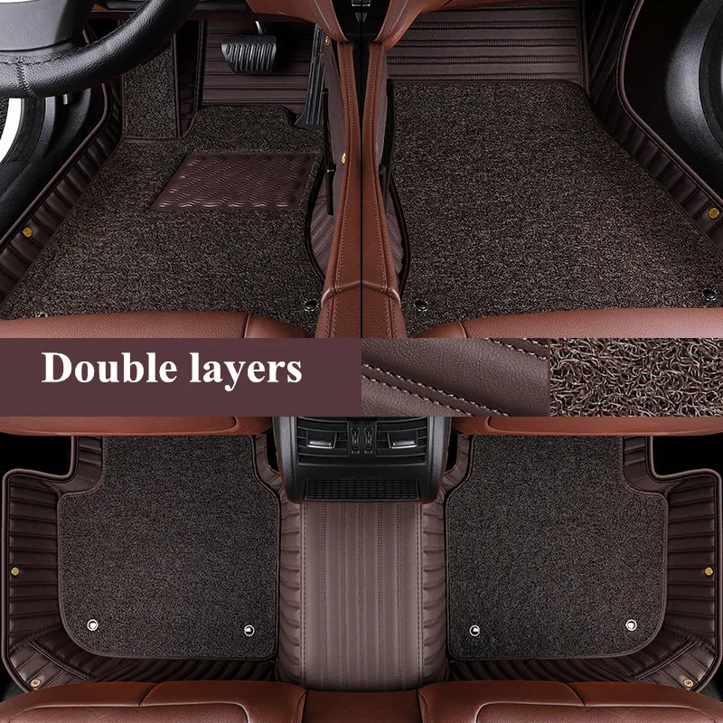 

High quality! Custom special car floor mats for Land Rover Defender 90 2021 waterproof double layers carpets for Defender 2022