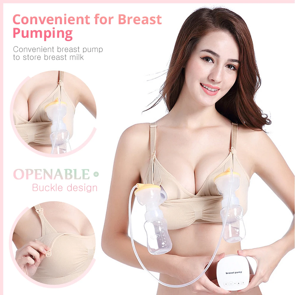 Nursing Bra Breast Pump Special Maternity Bra Hand Free Pregnancy Clothes Breastfeeding Accessories Pumping Bra Can Wear All Day